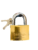 Tri-Circle Brass Padlock